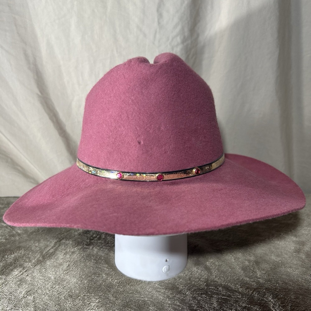 Rockmount Ranch Wear The Colorado Cowboy Hat Small Pink Wool Felt USA Western